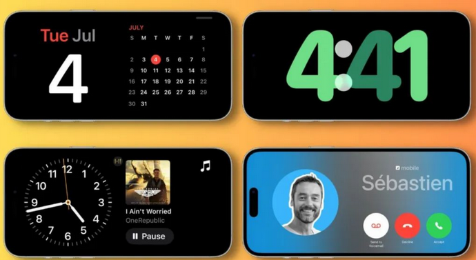 阳原苹果手机维修分享iOS17横屏充电待机显示有什么好处 