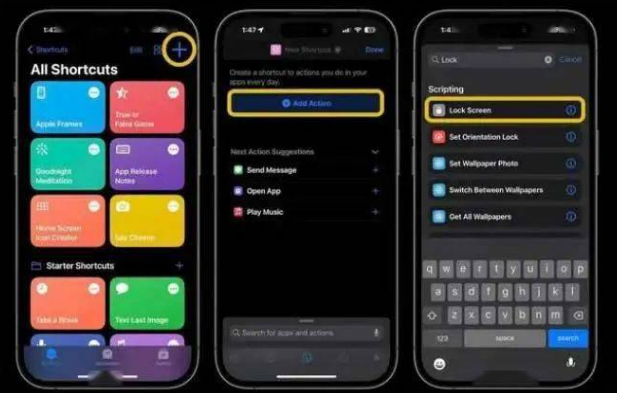 阳原苹果14锁屏维修店分享iPhone14升级iOS16.4后如何创建锁屏快捷方式 