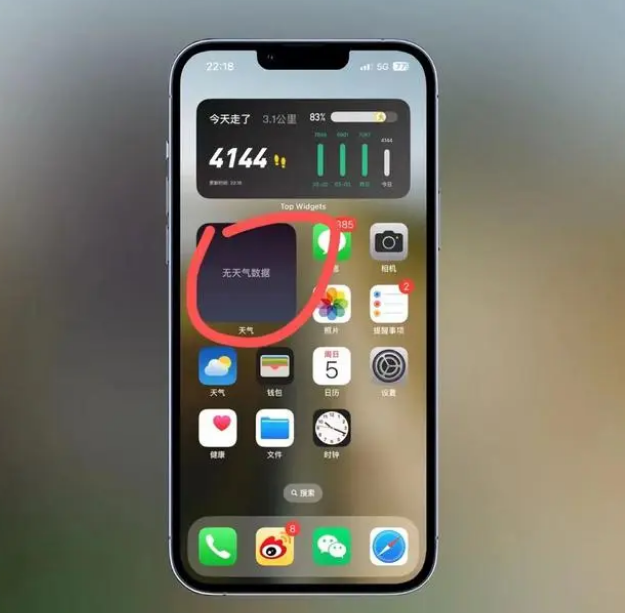 阳原苹果手机维修分享:iOS16主屏幕天气小组件无法正常工作怎么办？ 
